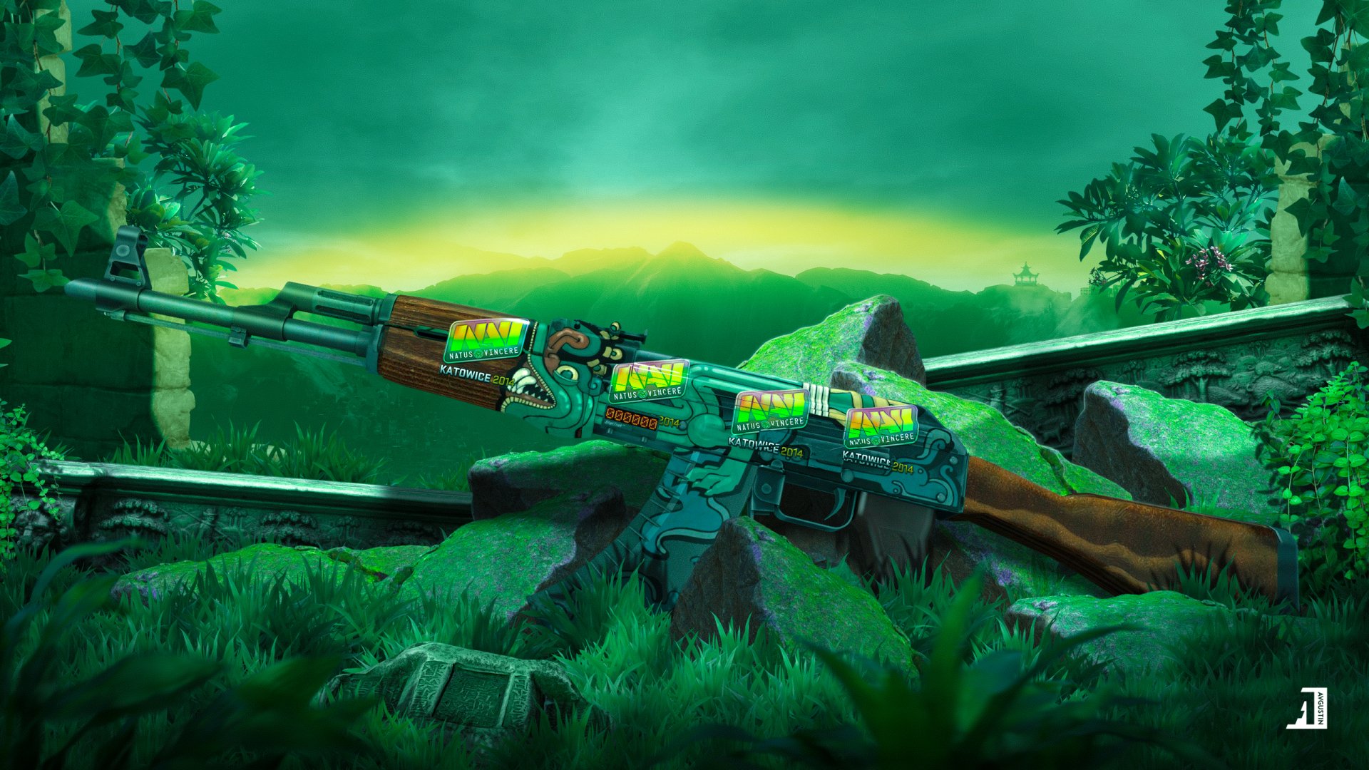 AK 47 Fire Serpent By Avgustina