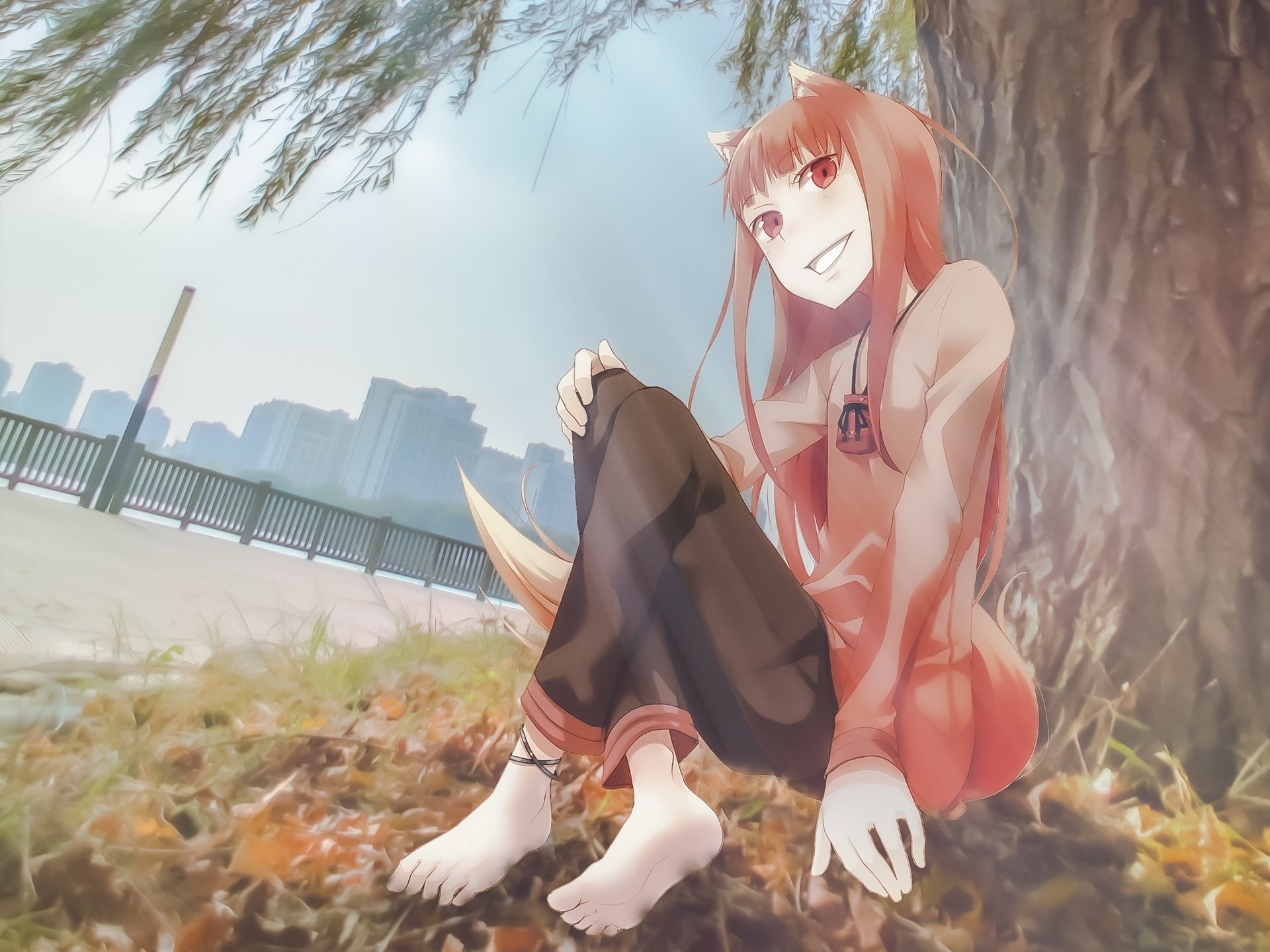 Anime Spice And Wolf HD Wallpaper