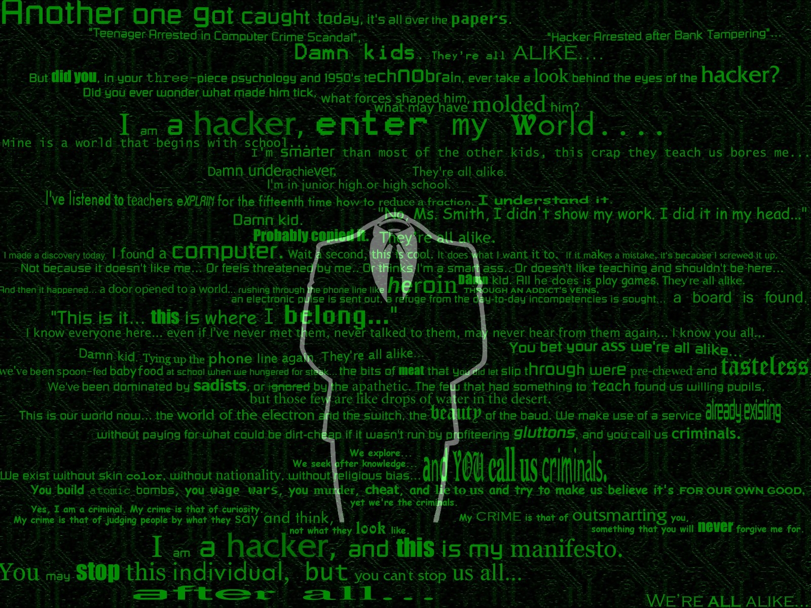 Hacker Computer Wallpapers, Desktop Backgrounds | 1600x1200 | ID:85329