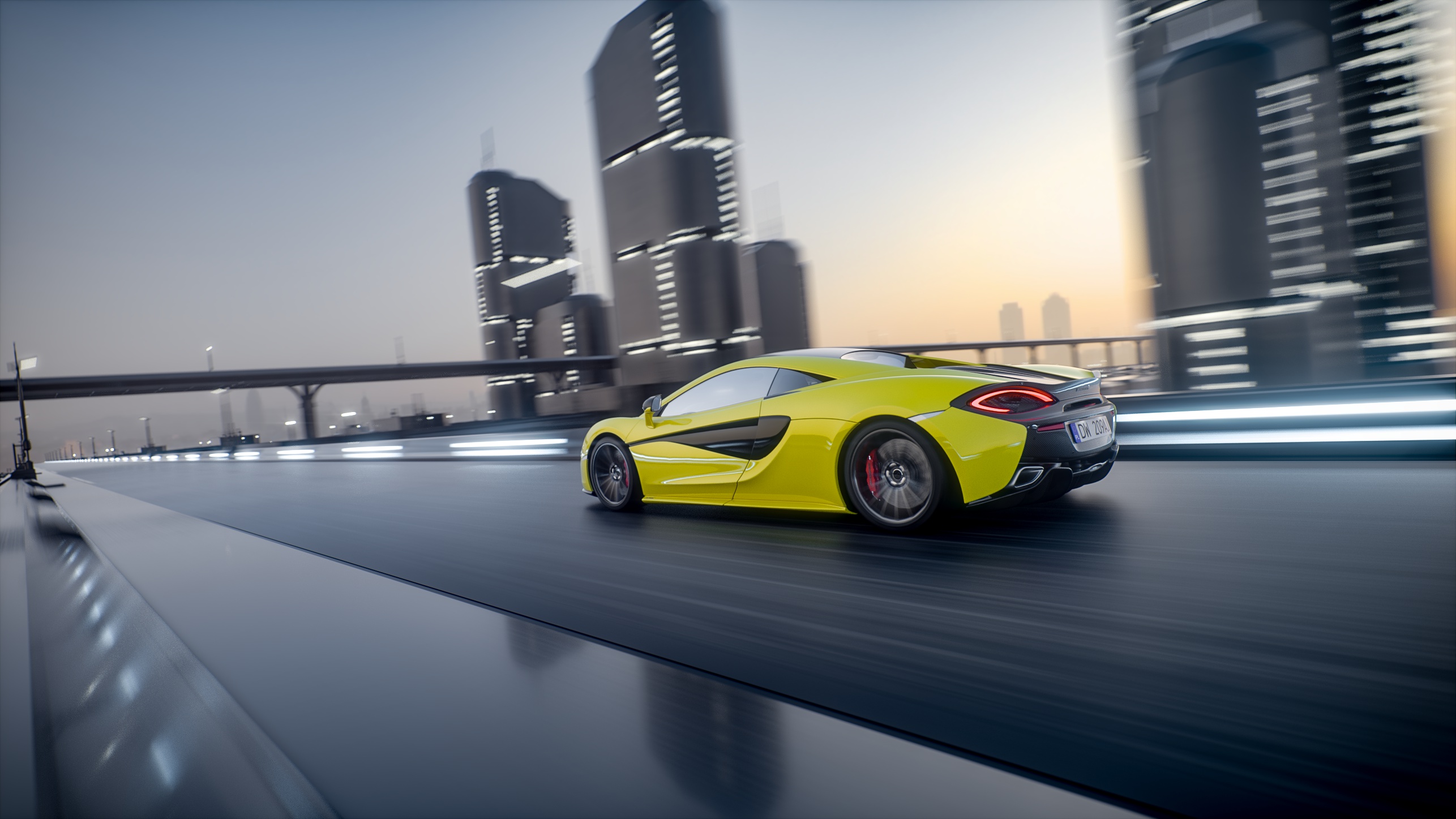 Download Supercar Yellow Car Car McLaren Vehicle McLaren 570S HD Wallpaper