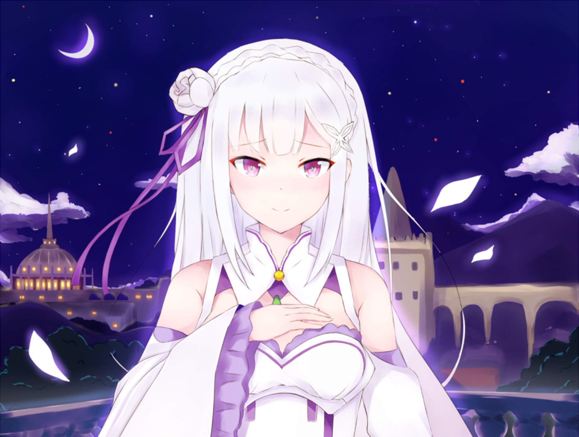Rezero Starting Life In Another World Hd Wallpaper Background