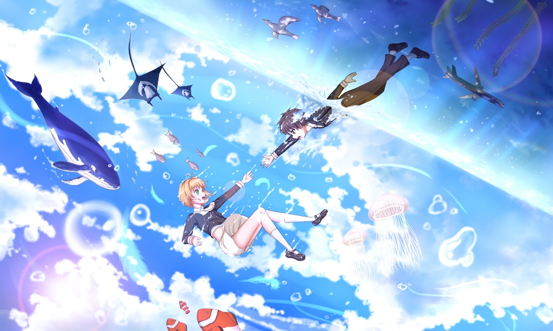 Download Sakura Kinomoto Syaoran Li Anime Cardcaptor Sakura HD Wallpaper by 電瘋扇