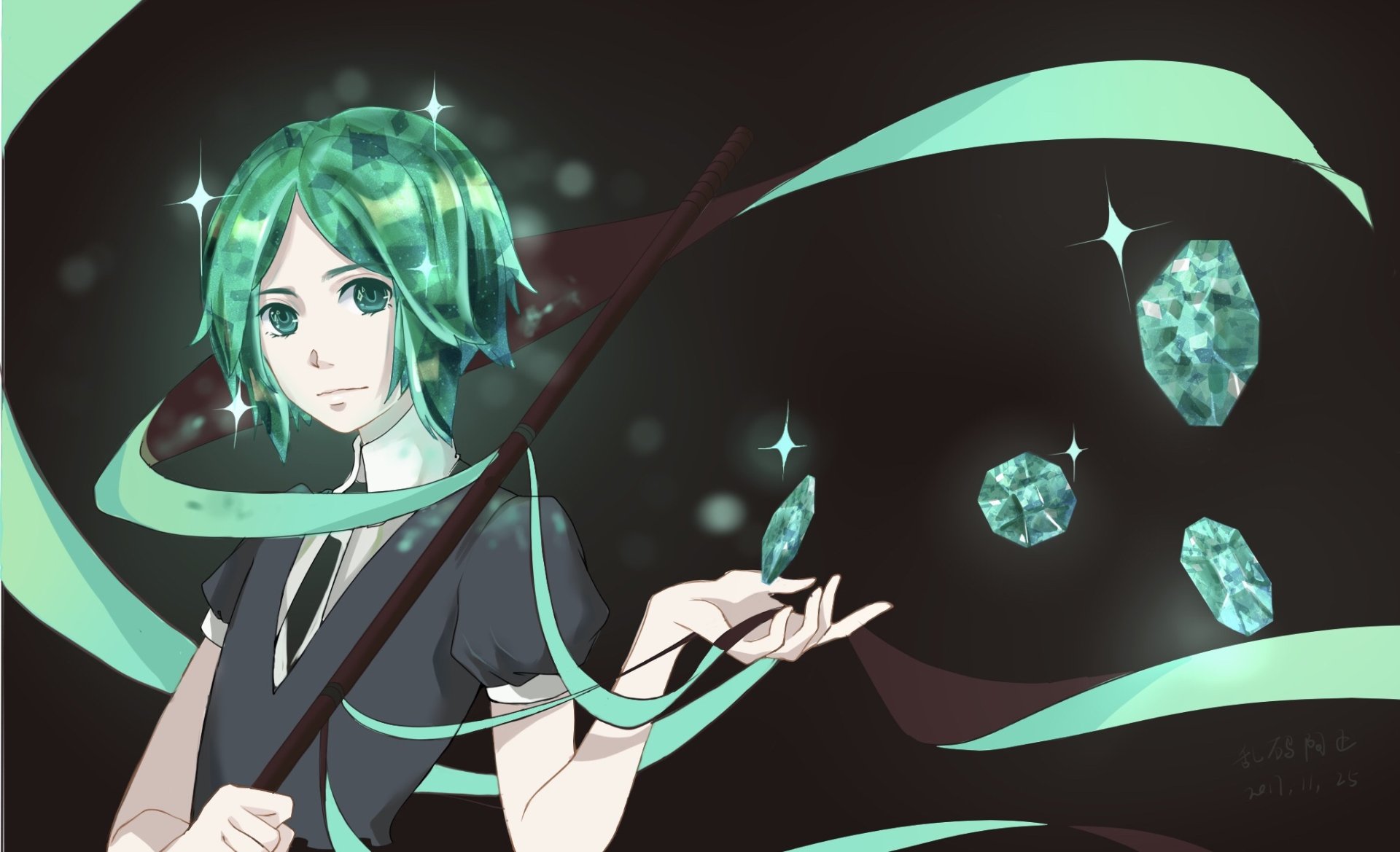 Download Phosphophyllite (Land Of The Lustrous) Anime Land Of The Lustrous HD Wallpaper by 乱码阿正