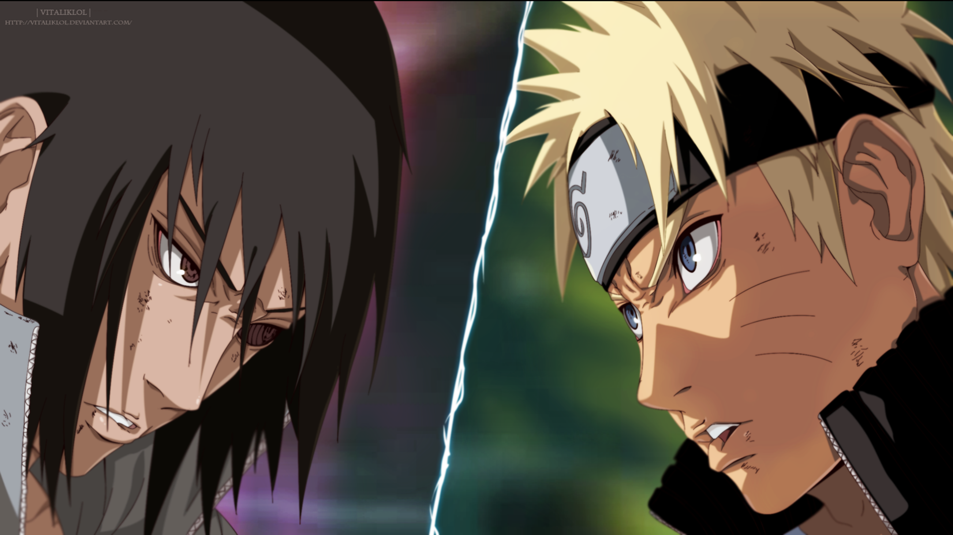 Download Sasuke Uchiha Naruto Uzumaki Anime Naruto Naruto & Sasuke HD Wallpaper by AllanWade