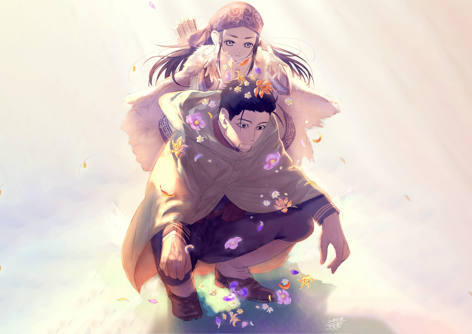 Download Ogata Hyakunosuke Asirpa (Golden Kamuy) Anime Golden Kamuy HD Wallpaper