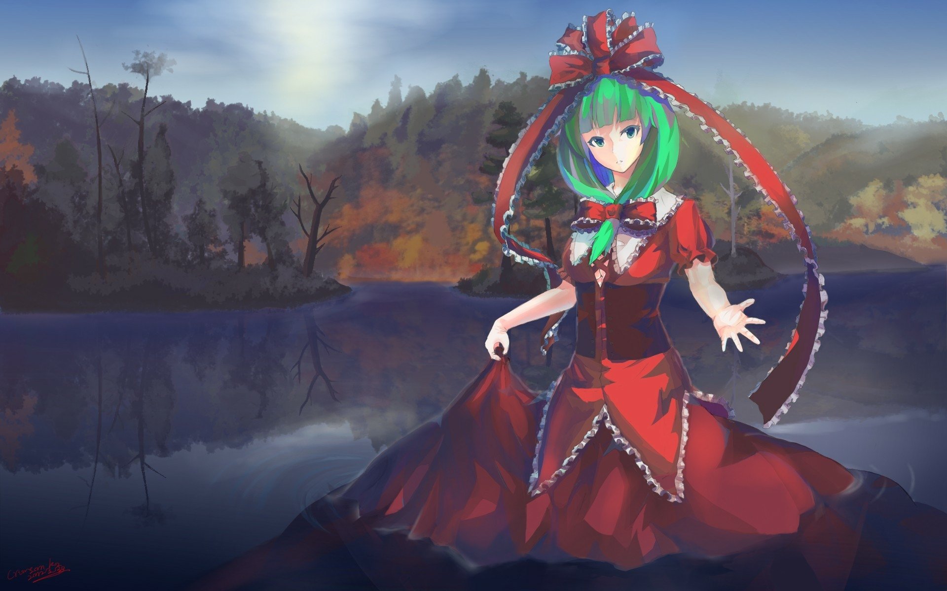 Download Hina Kagiyama Anime Touhou HD Wallpaper by K2-DICE