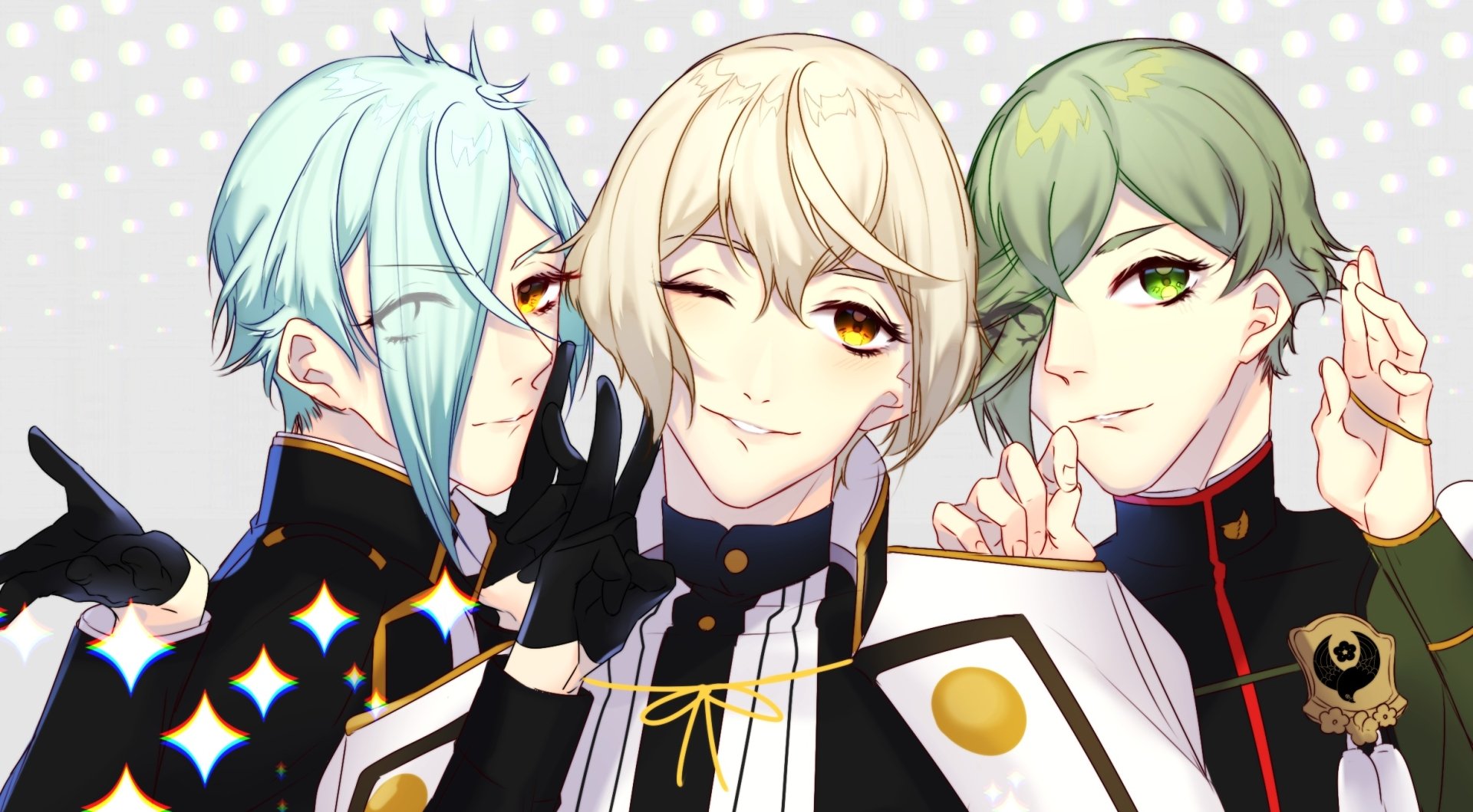 Download Uguisumaru (Touken Ranbu) Hizamaru (Touken Ranbu) Higekiri (Touken Ranbu) Anime Touken Ranbu HD Wallpaper by おやき