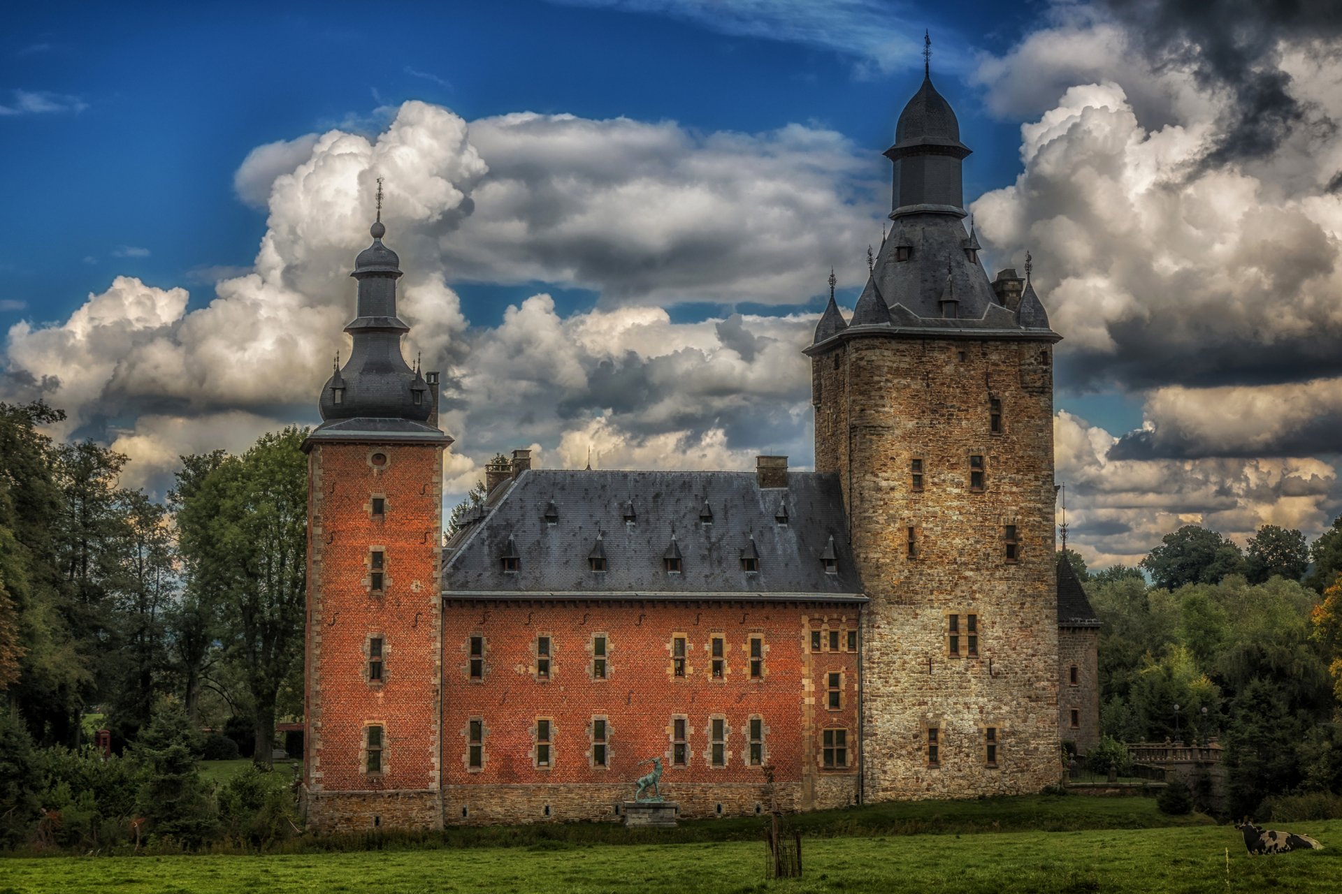 Download Belgium Architecture Man Made Castle HD Wallpaper