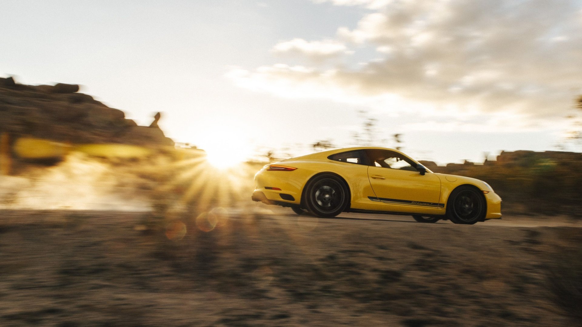 Download Yellow Car Car Porsche Porsche 911 Porsche 911 Carrera Vehicle Porsche 911 Carrera T HD Wallpaper