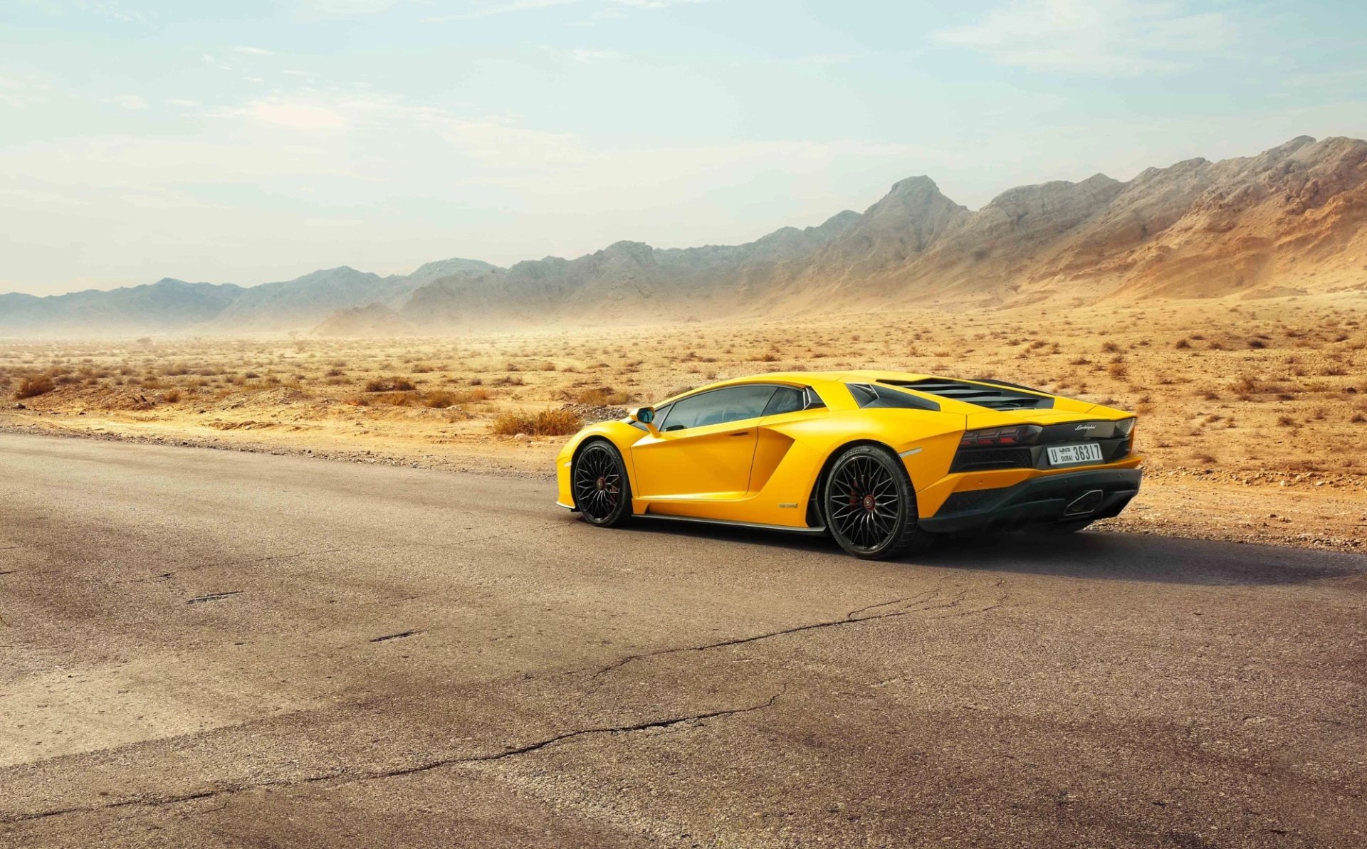 Download Supercar Yellow Car Car Lamborghini Lamborghini Aventador Vehicle Lamborghini Aventador