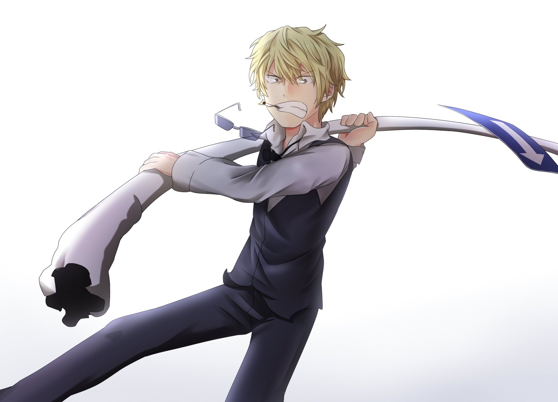 Download Shizuo Heiwajima Anime Durarara!! HD Wallpaper by kawakun