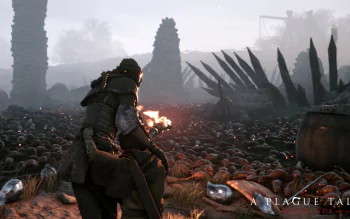 Amicia and Hugo de Rune with Torch - A Plague Tale: Innocence HD ...
