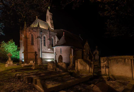 building graveyard religious church HD Desktop Wallpaper | Background Image