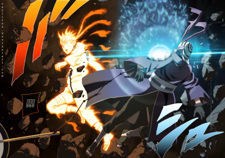  Naruto vs Obito by carl1tos