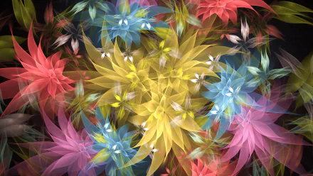 fractal artistic flower HD Desktop Wallpaper | Background Image