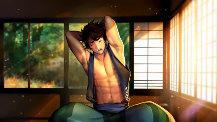 Mutsunokami Yoshiyuki Anime Touken Ranbu HD Desktop Wallpaper | Background Image