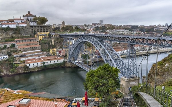 Man Made Dom Luís Bridge Bridge Luís I Bridge Porto Portugal HD Wallpaper | Background Image