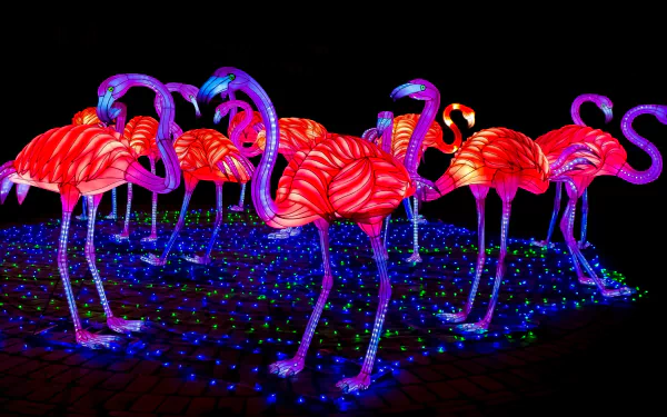  Electric Flamingoes