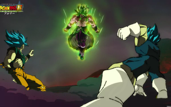  Vegeta and Goku SSB vs Broly SSG