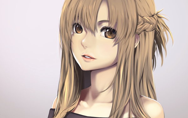 Anime Sword Art Online: Alicization Sword Art Online Asuna Yuuki Brown Hair Brown Eyes HD Wallpaper | Background Image