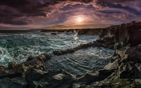 rock pool nature coastline HD Desktop Wallpaper | Background Image