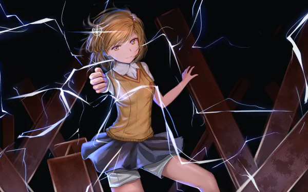 Mikoto Misaka Anime A Certain Magical Index HD Desktop Wallpaper | Background Image