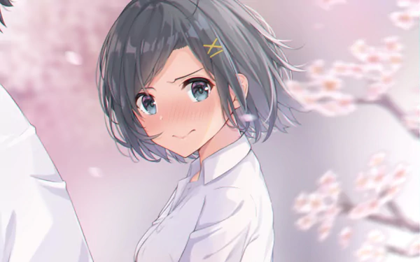 black hair blush Komachi Hikigaya Anime My Teen Romantic Comedy SNAFU HD Desktop Wallpaper | Background Image