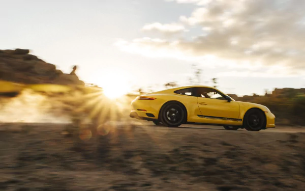 yellow car car Porsche Porsche 911 Porsche 911 Carrera vehicle Porsche 911 Carrera T HD Desktop Wallpaper | Background Image