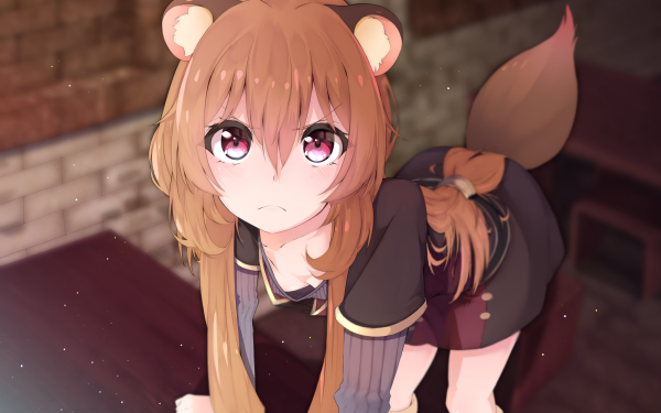 Anime The Rising of the Shield Hero Raphtalia Brown Hair Tail Animal Ears Pink Eyes HD Wallpaper | Background Image