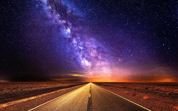 Man Made Road Night HD Wallpaper | Background Image