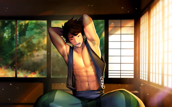 Mutsunokami Yoshiyuki Anime Touken Ranbu HD Desktop Wallpaper | Background Image