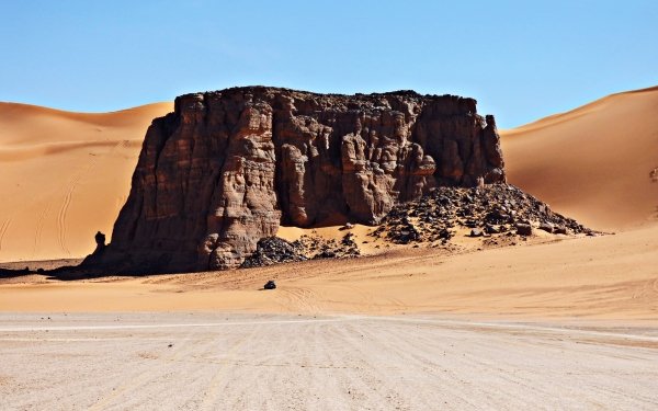 Nature Desert Tassili N'Ajjer Hoggar Mountains Sand Sahara Algeria Dune Africa HD Wallpaper | Background Image