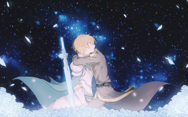 Blue Rose Sword (Sword Art Online) hug Kazuto Kirigaya Kirito (Sword Art Online) Eugeo (Sword Art Online) Anime Sword Art Online: Alicization HD Desktop Wallpaper | Background Image