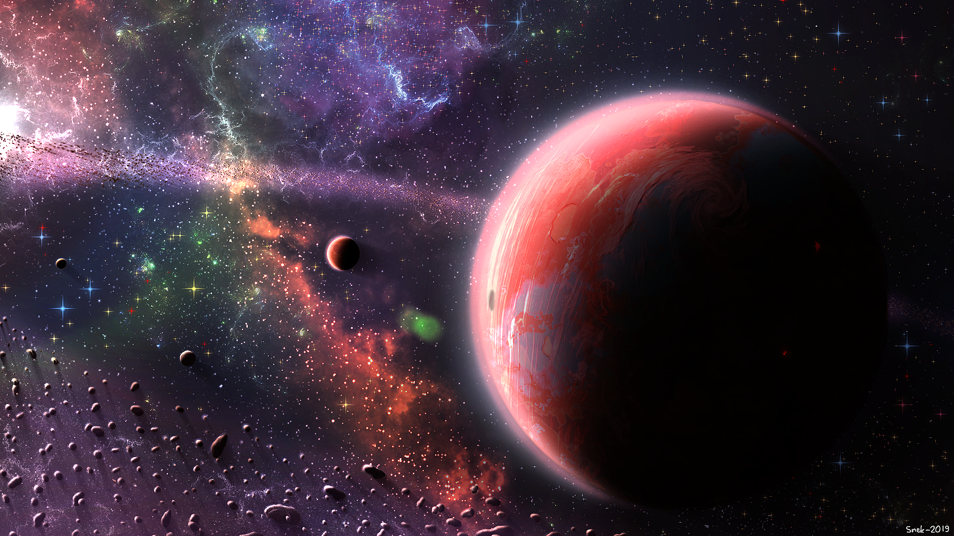 Sci Fi Planet HD Wallpaper by SnekkestSnek