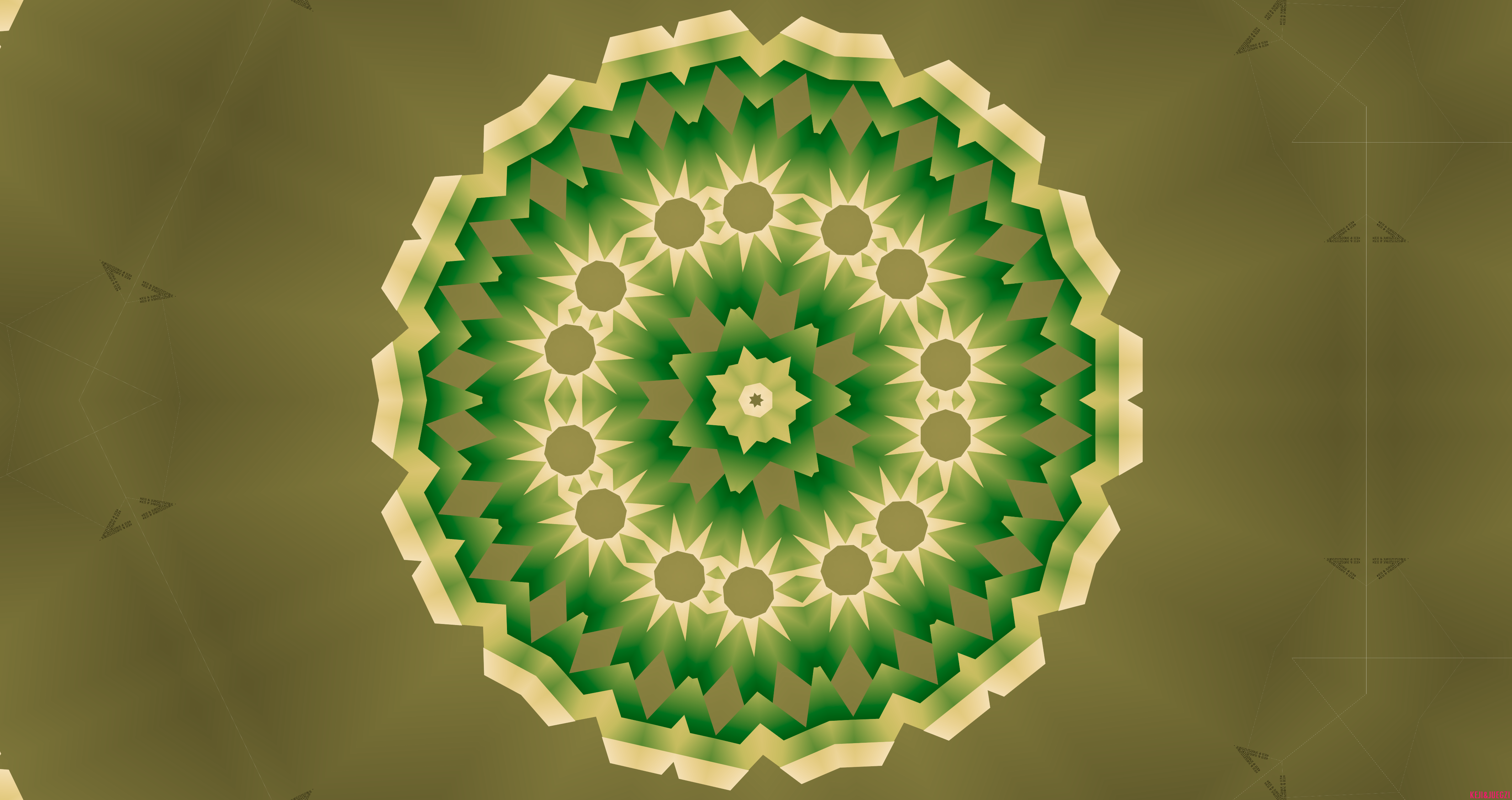 Download Green Pattern Abstract Kaleidoscope Abstract Green 4k Ultra HD ...