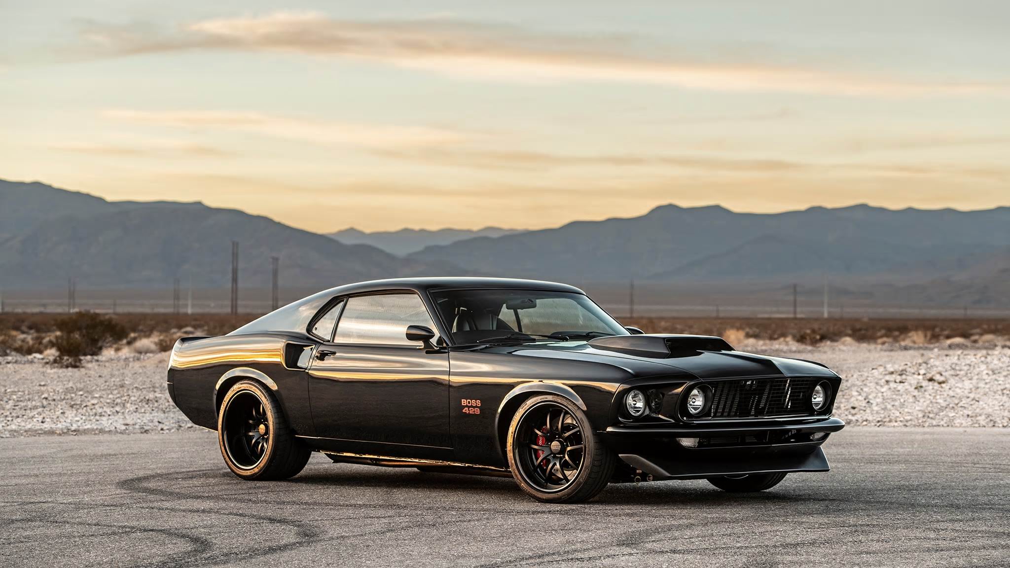 Download Car Black Car Old Car Muscle Car Vehicle Ford Mustang Boss 429 ...