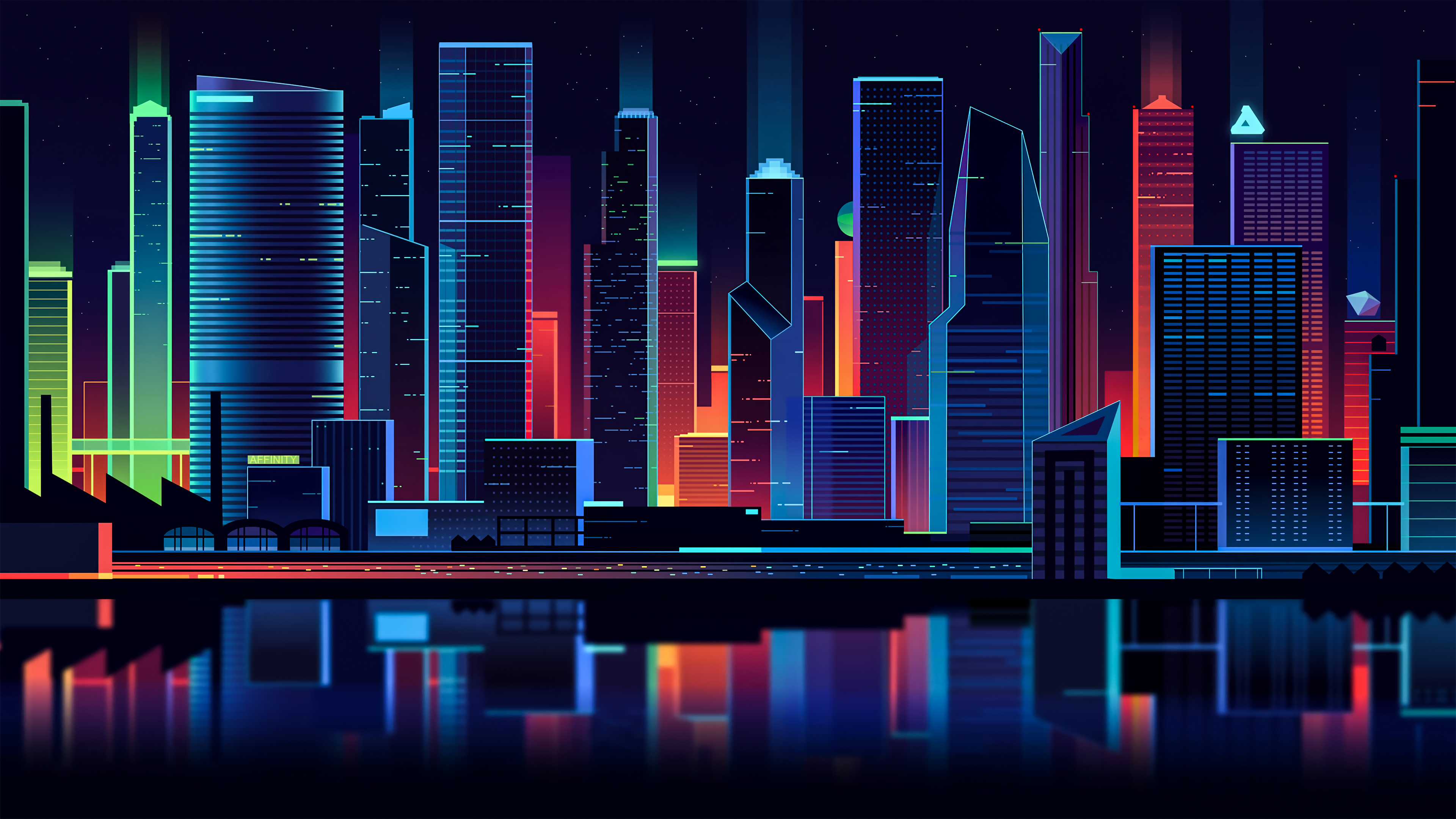 Artistic City 4k Ultra HD Wallpaper by Romain Trystram