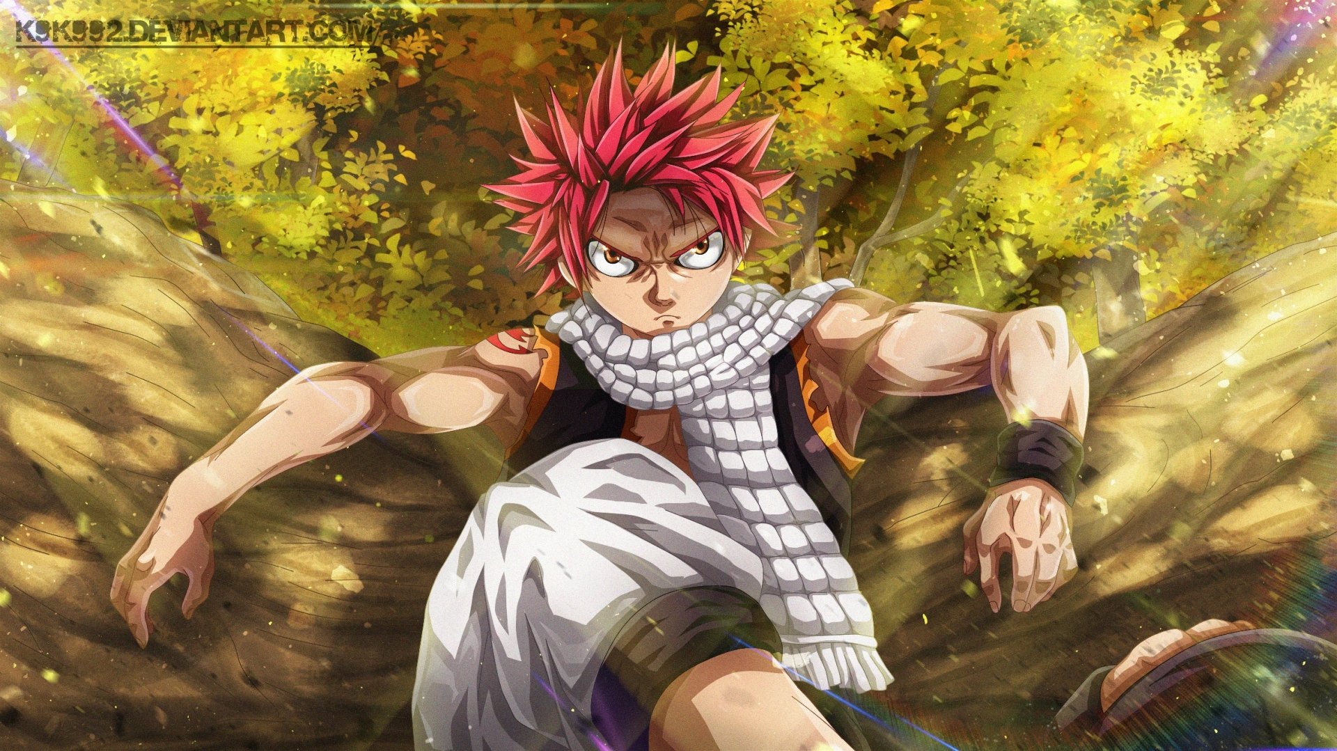 Natsu Dragneel HD Wallpaper – Fiery Spirit of Fairy Tail Anime by