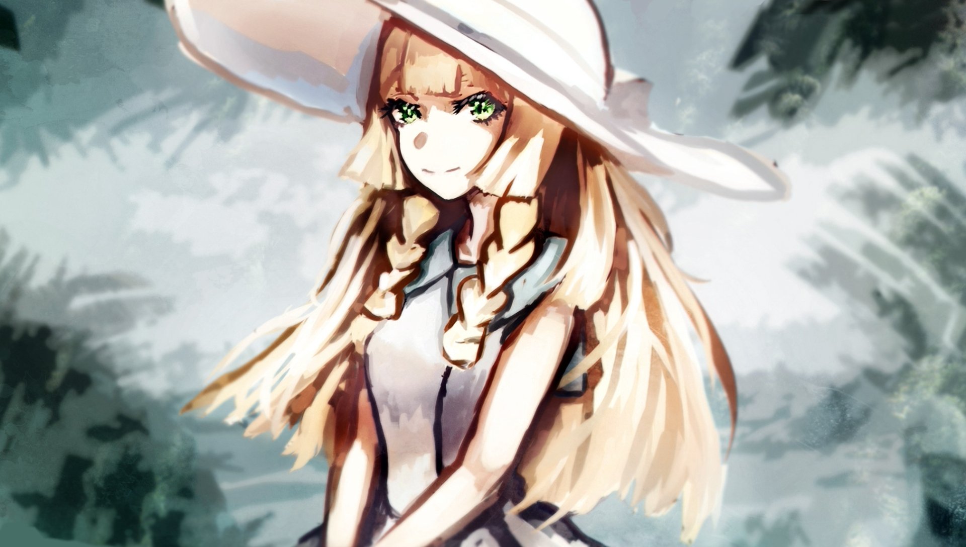 Download Lillie (Pokemon) Video Game Pokémon: Sun And Moon HD Wallpaper by MPKA