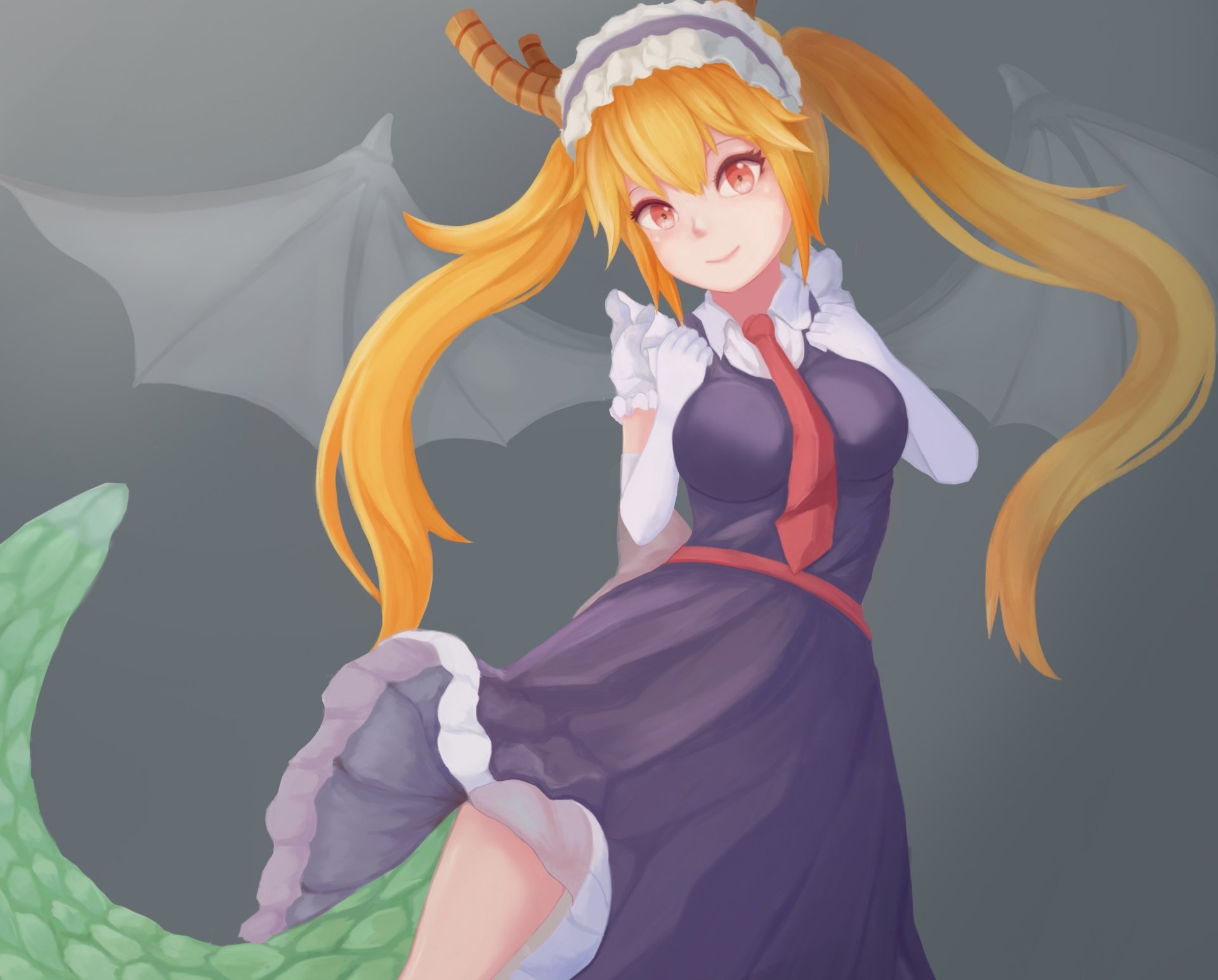 Download Tohru (Miss Kobayashi's Dragon Maid) Anime Miss Kobayashi's Dragon Maid HD Wallpaper by jj33jj55
