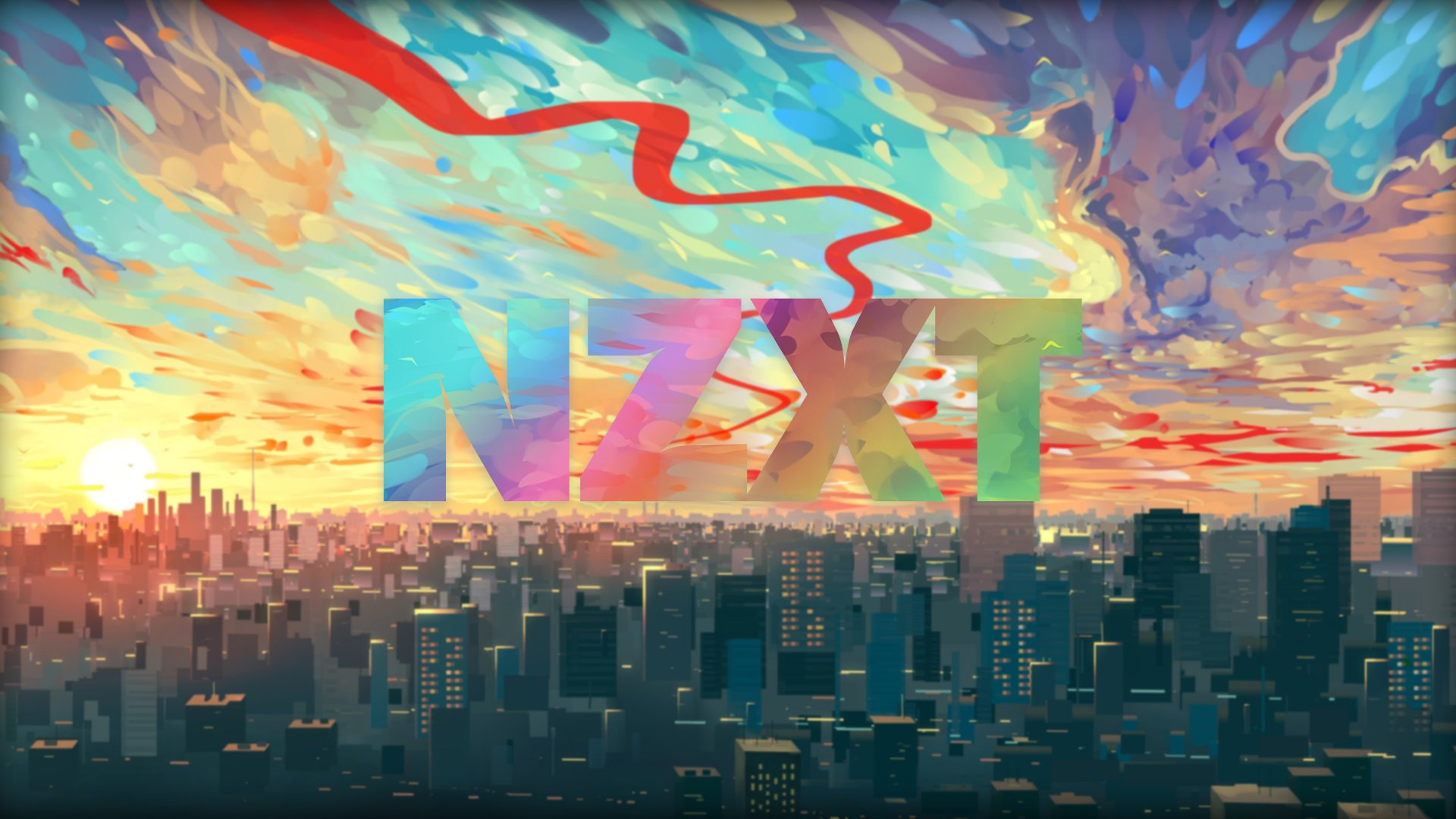 Download Colors City Technology NZXT 4k Ultra HD Wallpaper