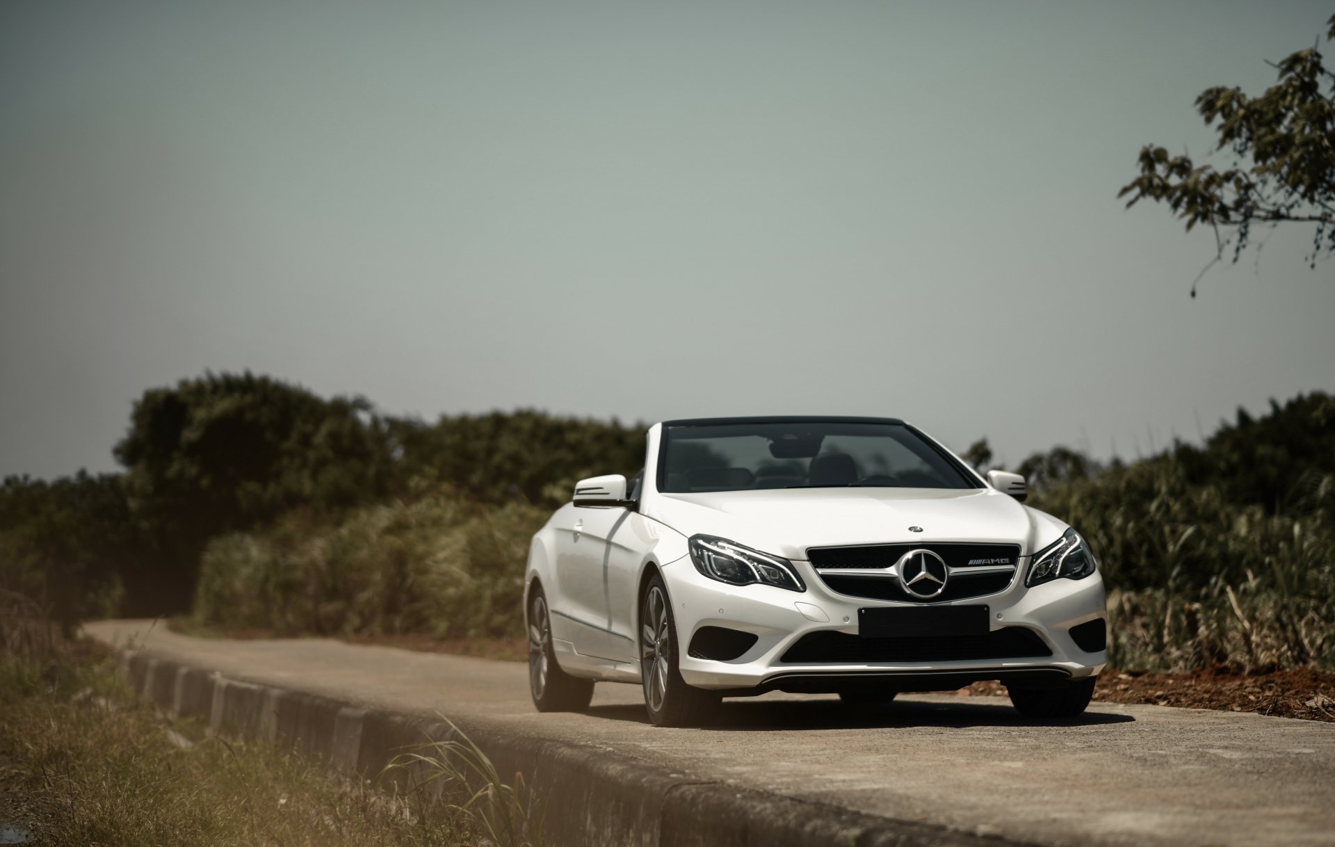 Download Cabriolet White Car Car Mercedes-Benz Vehicle Mercedes-Benz E-Class 8k Ultra HD Wallpaper