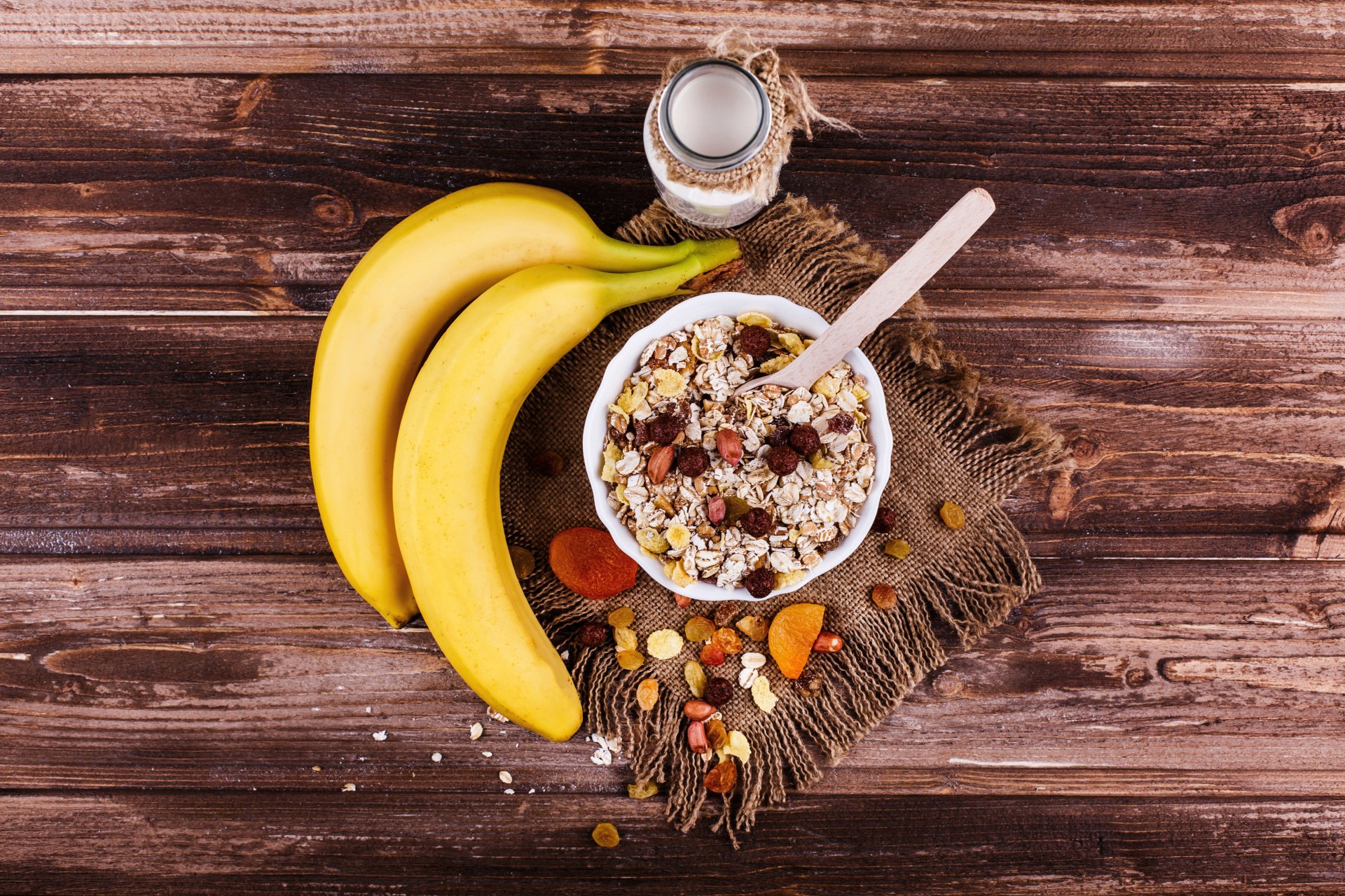 Download Muesli Still Life Banana Food Breakfast 4k Ultra HD Wallpaper
