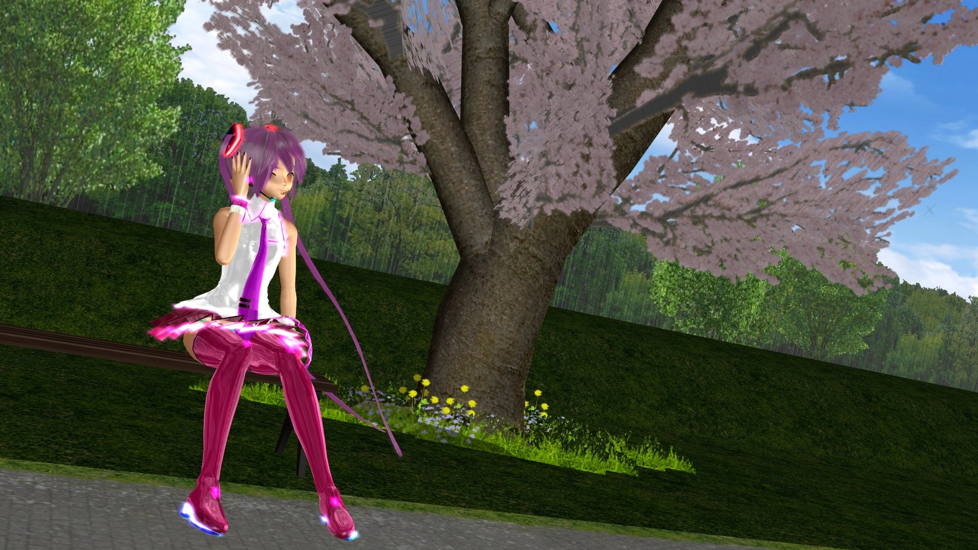 Sakura No Ame Cherry Blossom Rain Vocaloid Image 1255915