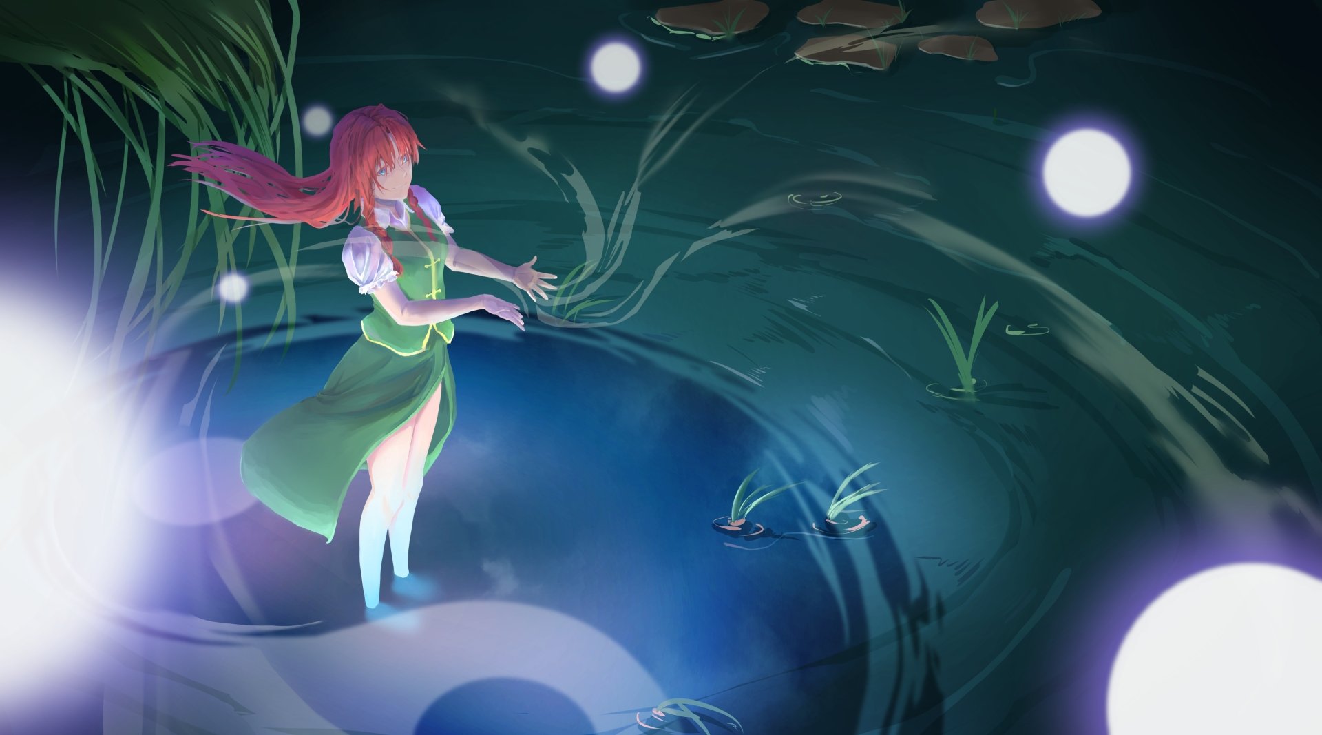 Download Hong Meiling Anime Touhou 4k Ultra HD Wallpaper by Cyo