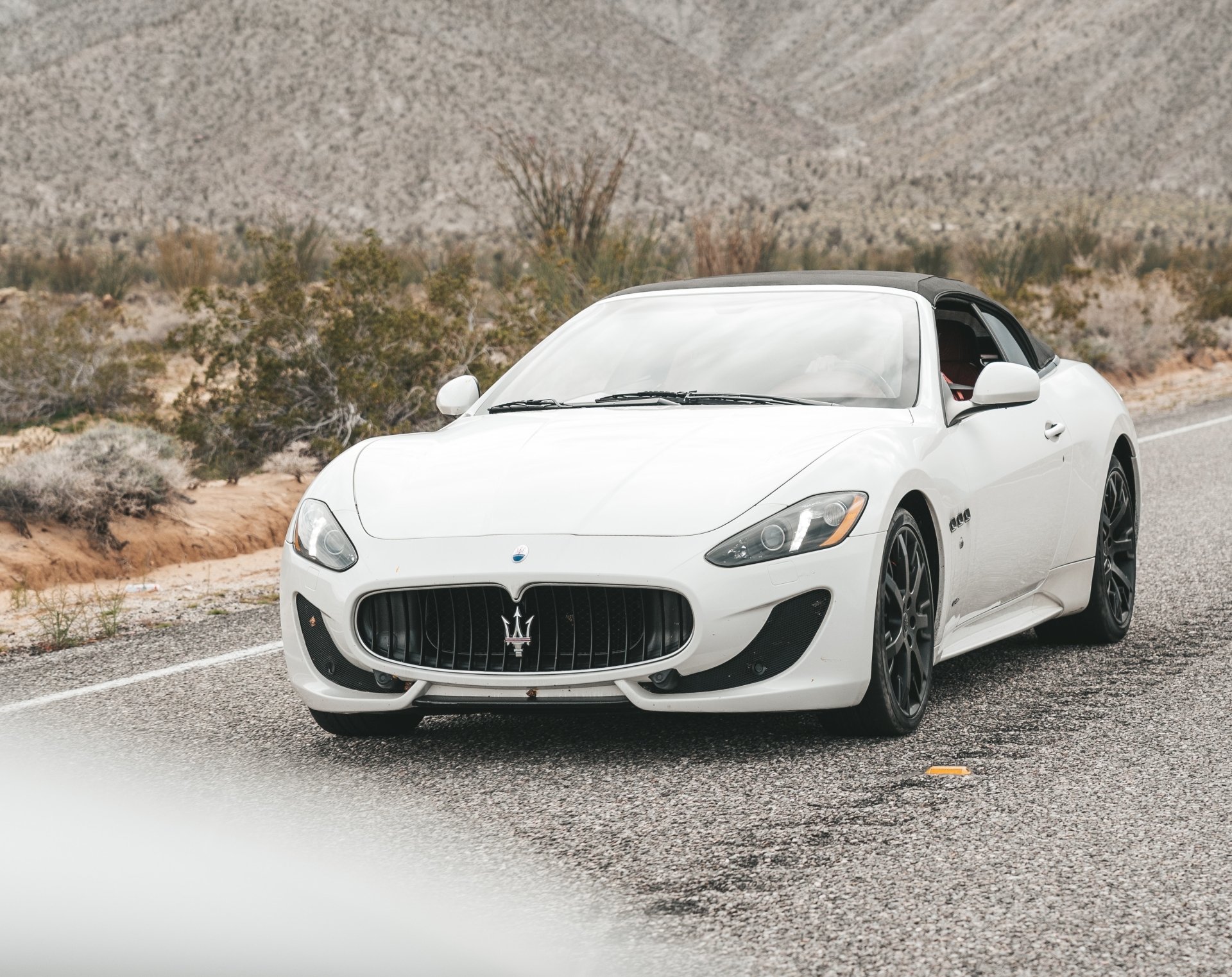 Download Convertible Grand Tourer Supercar White Car Car Maserati Vehicle Maserati GranCabrio HD Wallpaper by Vincent Delegge