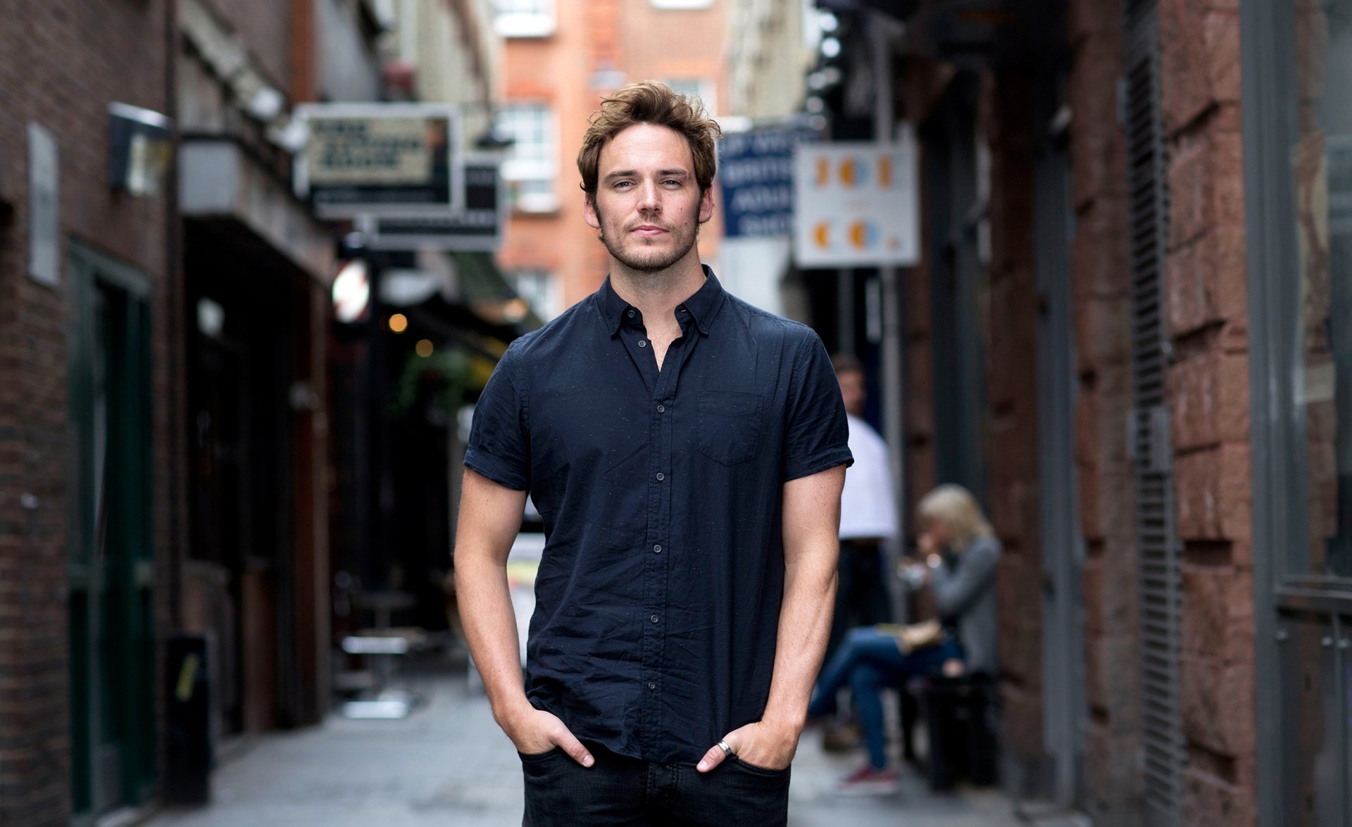 Download Depth Of Field English Actor Celebrity Sam Claflin HD Wallpaper