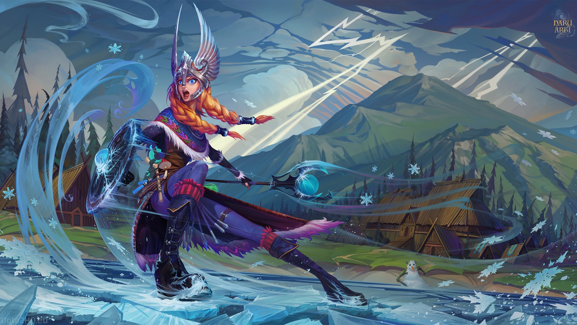 Download Crystal Maiden (DotA 2) Video Game DotA 2 HD Wallpaper by Igor Artyomenko