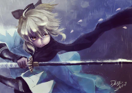 Okita Souji Anime Fate/Grand Order HD Desktop Wallpaper | Background Image