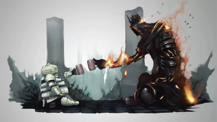 Yhorm the Giant Siegmeyer of Catarina video game Dark Souls HD Desktop Wallpaper | Background Image